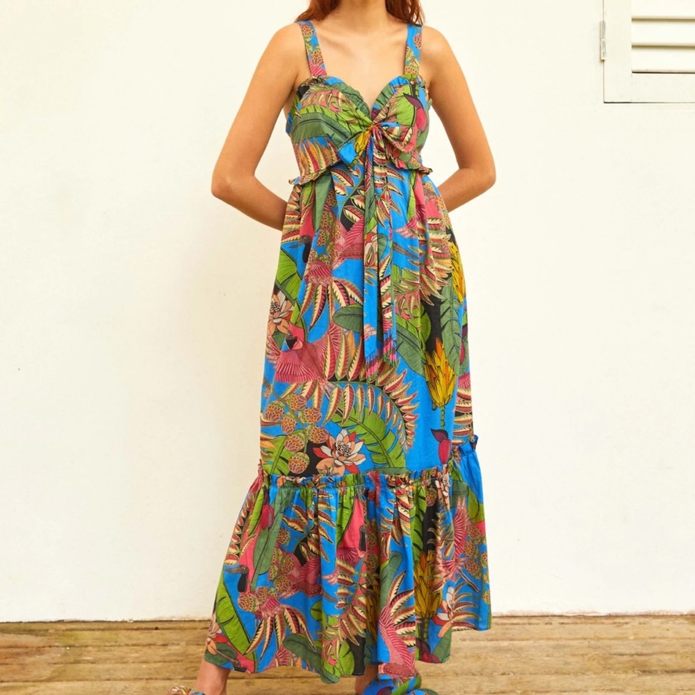 FARM RIO TOTALLY TUIUIU HALTER MAXI